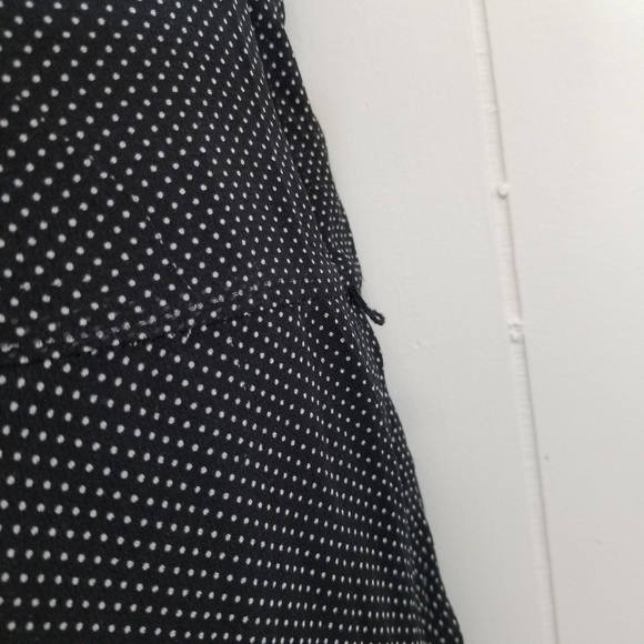 Ralph Lauren 14 Silk Dress Flare Polka Dot Ruffle Sleeveless Cruise Party - Picture 4 of 7